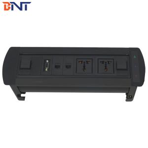 CE approved 180 degree electric rolling tabletop power socket box
