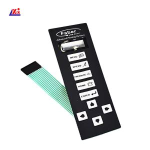 Flat Key Non Tactile Dustproof Membrane Switch Keypad