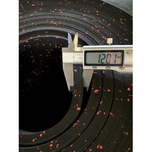 Quality Colorful EPDM Dots on Black Ground Pure Color Recycled Rubber Flooring Rolls for Home and Commercial Gym Flooring 3mm-20mm for sale