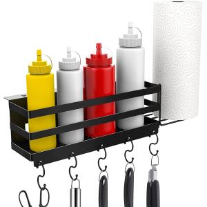 Quality Blackstone Griddles Griddle Caddy with Wobble-free Paper Towel Holder Improved Stainless Steel for 28&quot; 36&quot; Metal Multifunction for sale