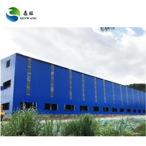 Steel Structure Warehouse with Sandwich Panel Door and Galvanized Finish