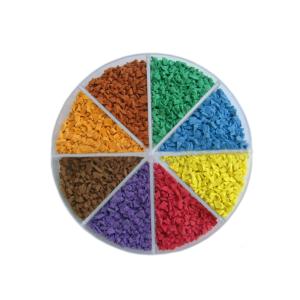1mm - 4mm Recycled Rubber Granules Elastic Rubber Granules For Playground