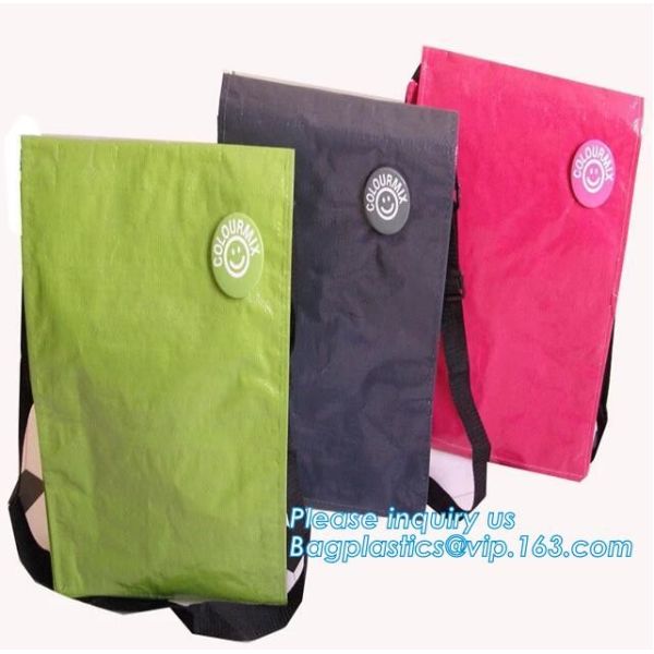 Factory custom recyclable folding laminated pp non woven bag shopping with heat