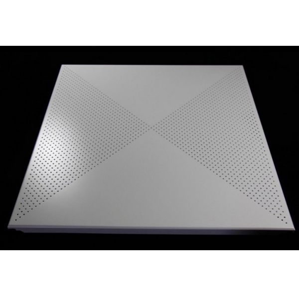 Buy Clip In  Metal False Ceiling 600x600MM , Perforated Aluminum Ceiling Panels at wholesale prices