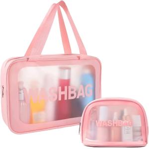 Multifunctional Travel Toiletry Makeup Bag Water Resistant With Handy Handle