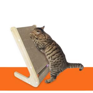 Quality Cat Cardboard Cat Scratcher with Play Ball Slide Cat Scratching Board Combinable Unique Triangle Shape Scratch Resistant for sale