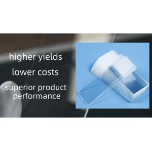 Ultra White Microscope Slide Glass Base Material Consistent Thickness Tolerance