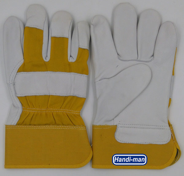 Buy 10 inch Cowhide Leather with cotton back Working Gloves at wholesale prices