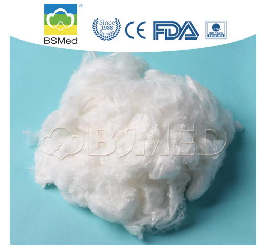 Buy Bleached Cotton Absorbent Raw Materials Wool Medical Hygienic Customized at wholesale prices