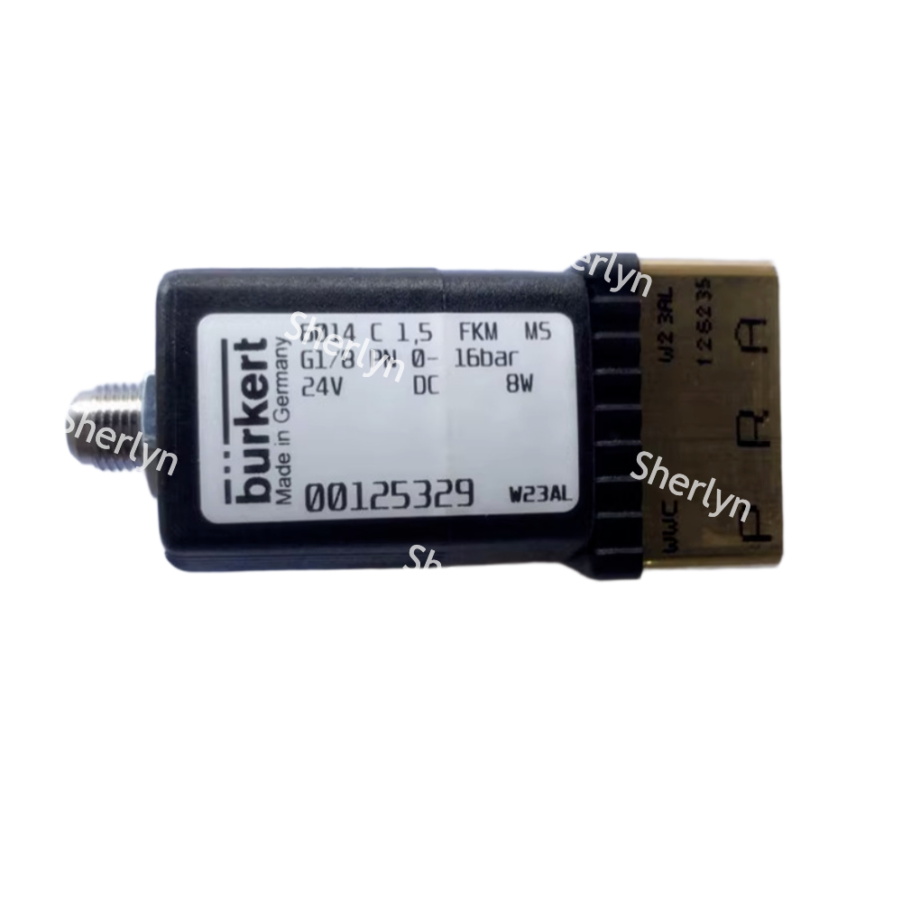 00125329 Burkert Solenoid Valve 6014 Series Normally Closed, Brass Valve Body 32 * 32, 0~16 Bar
