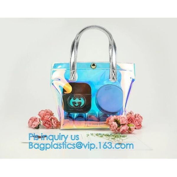 Buy cosmetic pouch custom makeup bag, portable travel makeup bag cases bulk women handbag, Travel waterproof clear zipper co at wholesale prices