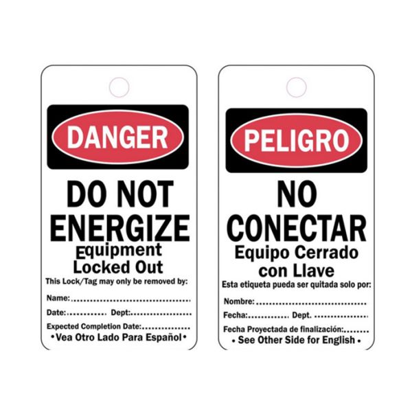 Buy Scaffold Inspection Plastic Safety Tags , Lock Off Tags For Workplace at wholesale prices