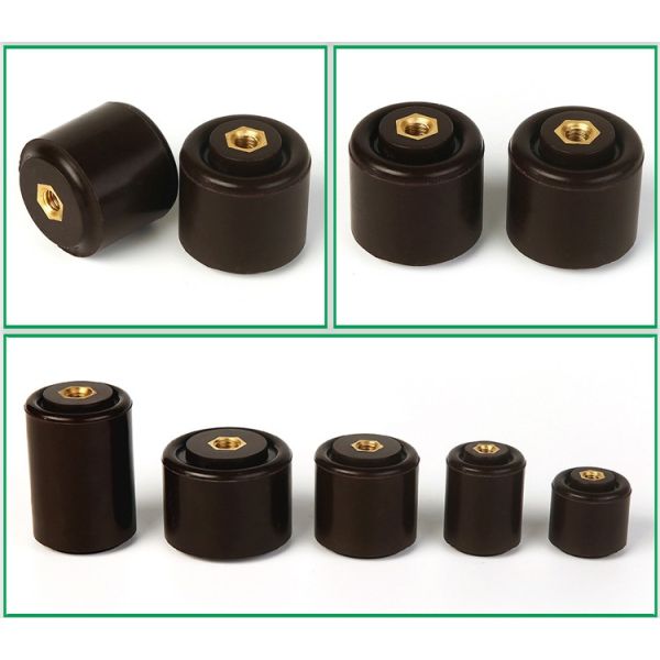 Professional 42g 660V low voltage 30x30 cylindrical busbar insulator