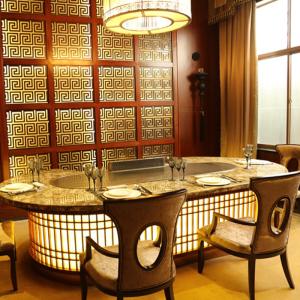 10 Seats Hot Selling Kitchen Equipment Oval BBQ Teppanyaki Grill