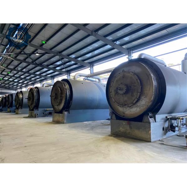 Buy 30 Ton Per Day Full Continuous Automatic Waste Rubber Tyre Pyrolysis Oil Plant at wholesale prices