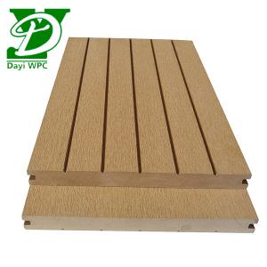 Waterproof Wood Grain Hollow Wood Plastic Composite Decking