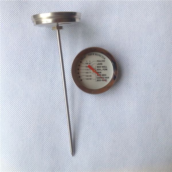 60~87C/140~ 190F Bimetallic Food Meat Thermometer With Probe