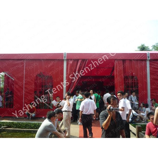 Heat Resistant Tent Accessories Height Customizable Fabric Door Glass Door Roller Gate