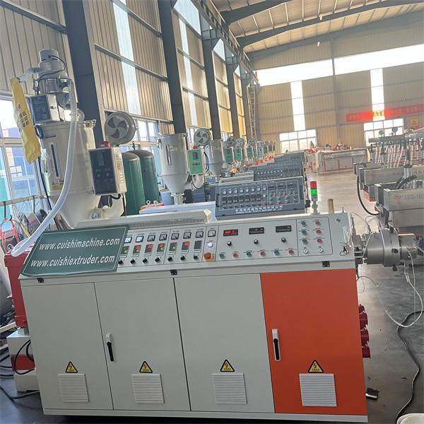 PE PP Single Wall Corrugated Pipe Machine With Forming Machine