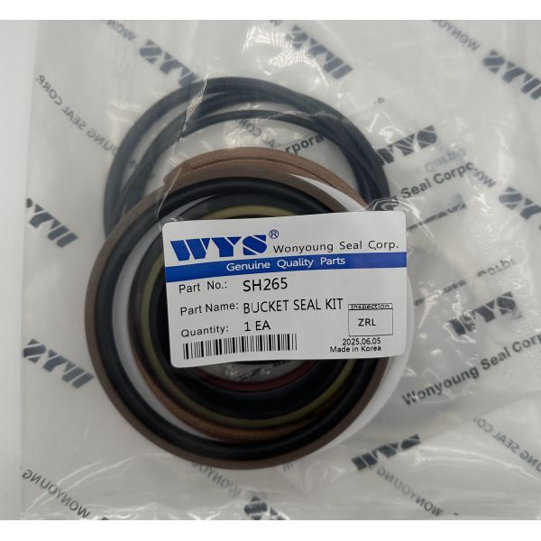 WYS Original Parts SH265 Excavator Bucket Seal Kit with 1 Year Warranty for