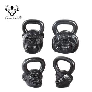 Crossfit Powder Painting Cast Iron Skull Kettlebell / Competition Power Training