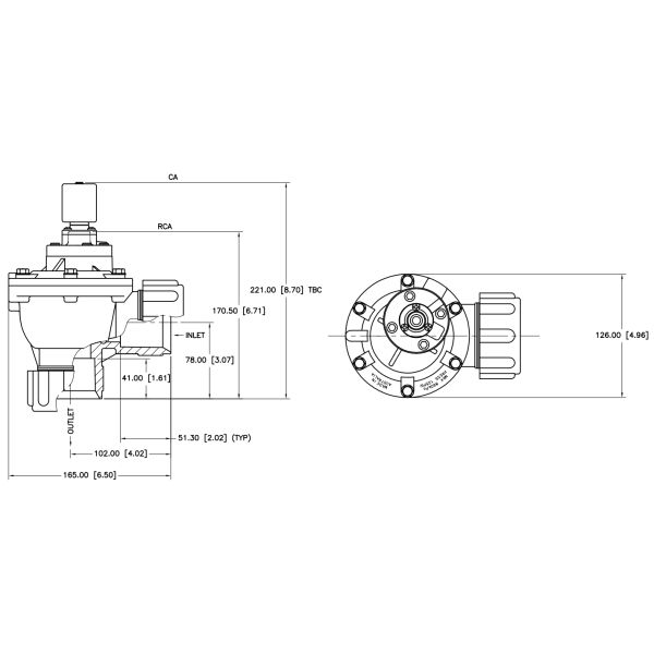 CA45DD Goyen Replacement Diaphragm Valve