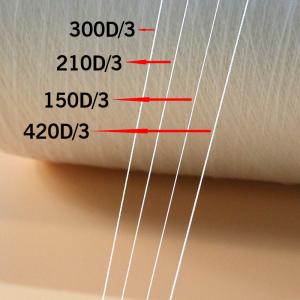 Raw White 150D/3 Tex45 TKT60 Polyester Sewing Thread with Low Shrinkage and Durability
