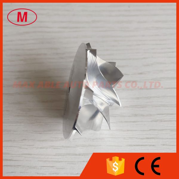 TD03 10T reverse 35.57/46.00mm 8+0 blades high performance turbo milling/aluminum 2618/billet compressor wheel for 49131-07005/49131-07015 N54B30 Twin