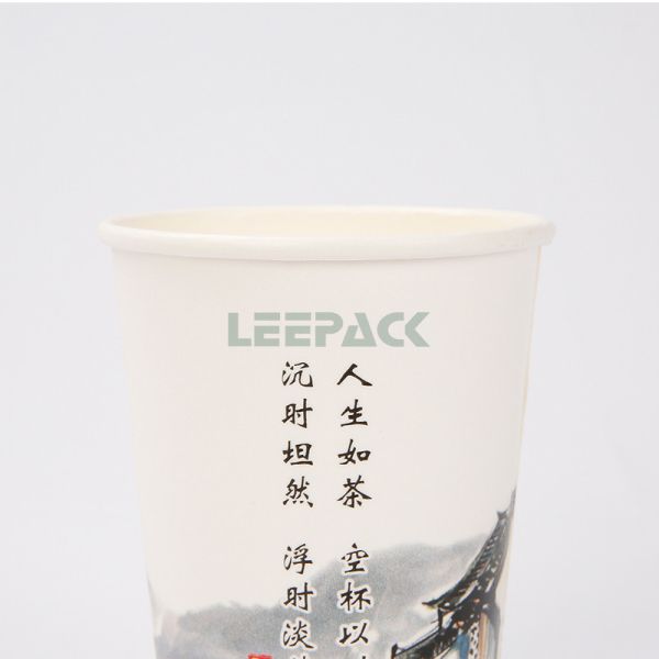 Customized Design 12oz double foam paper cup PE coated take away paper cup for coffee milk tea hot drink