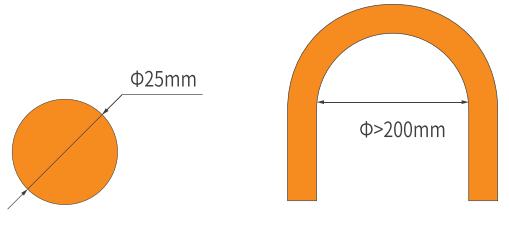 24V Matt Surface 3D Flexible Silicone Neon Strip Tunable White 2700K+5000K