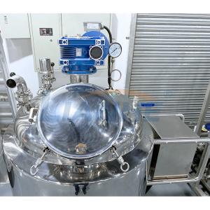 Syrup Fixed Cover Homogenizer Emulsifier Mixer Vertical PLC Control