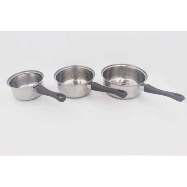 Restaurant Induction 16cm Stainless Steel Stew Pot Non Coating