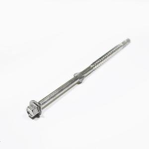 Stainless Steel Tek Wing Screw , Hex Tek Screws With Big Cup Metal EPDM Washer