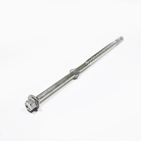Stainless Steel Tek Wing Screw , Hex Tek Screws With Big Cup Metal EPDM Washer