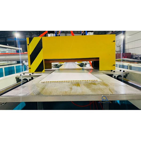 HSJZ-65/132 Double-Screw PVC Wall Ceiling Panel Production Line with Customized Voltage Screw Diameter 65/132