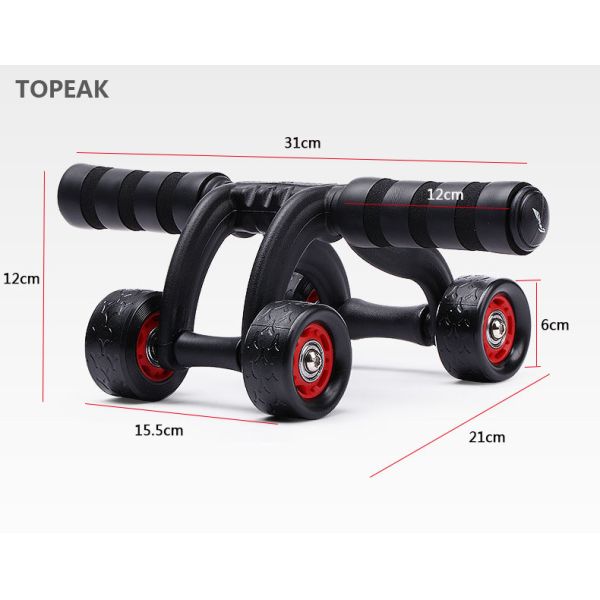 Abs Ab Abdominal Wheel Roller Exercises Flat Tummy Equipment