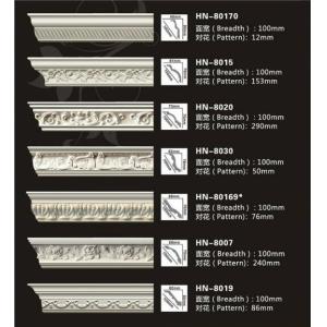 Chinese Carved Lightweight Beautiful Flowers PU Moulds Polyurethane Foam Crown