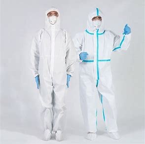 Ppe Chemical Acid Protective Coveralls Medical Bunny Coveralls