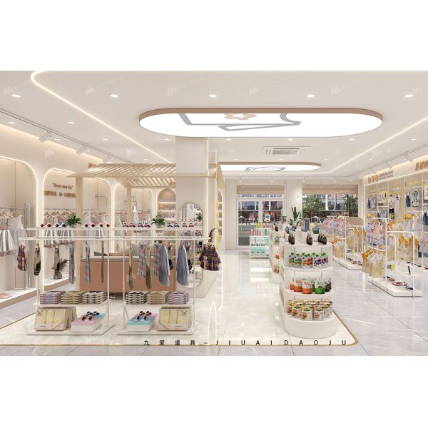 Buy BBC011 Maternity Store Decoration Baby Shop Display Rack Baby Diapers Display Stand for Baby Store Design at wholesale prices