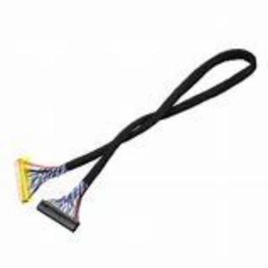 China UL VW-1 Flammability Rated Black Low-Voltage Display Serial Cable with Insulation Resistance ≥1000MΩ on sale