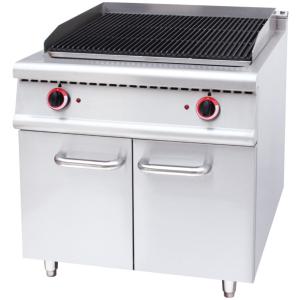 Restaurant Commercial Kitchen Grill Stainless Steel Gas Lava Rock Grill