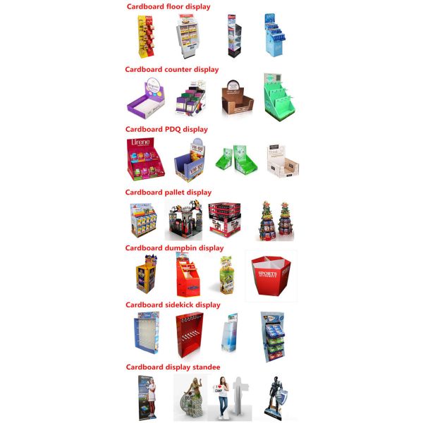 Makeup Cosmetic Display Counter, Cosmetics PDQ Counter Display, Cardboard Display with Cmyk Printing