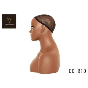 42cm Height Female Mannequin Head With Shoulders Long Lasting