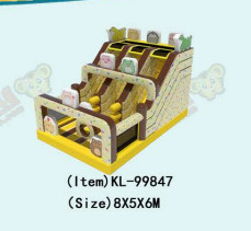 Commercial Children Fun Park Inflatable Slide For Rentals