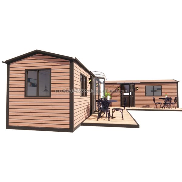 Galvanized Steel Square Tubes Main Structure and Aluminum Alloy Windows for Luxury Container Houses Used in Villa Hotels