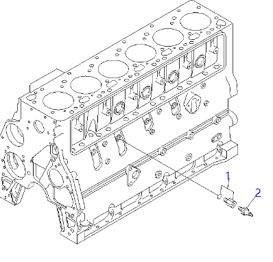 6732-81-3111 6732-81-3110 Oil Pressure Sensor KOMATSU Excavator Spare Parts For S6D102E-1AB
