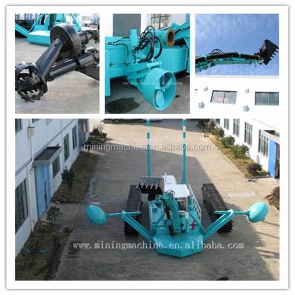 Diesel Amphibious Multipurpose Dredger with 8/3 inch Pump