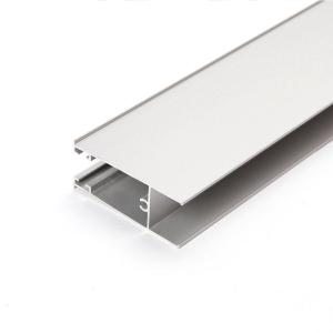 Silver Anodized 6m 0.8mm Aluminum Door Frame Extrusions