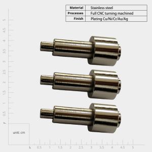 Precision Machined CNC Turning Parts Copper Alloy Plating Cu/Ni/Cr/Au/Ag Finish