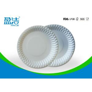Quality Food Contact Safety Bulk Disposable Plates , Biodegradable Paper Plates For Barbeque for sale